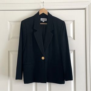 GALLANT Vintage Black Wool Blazer - Women’s Size 6 - Preowned